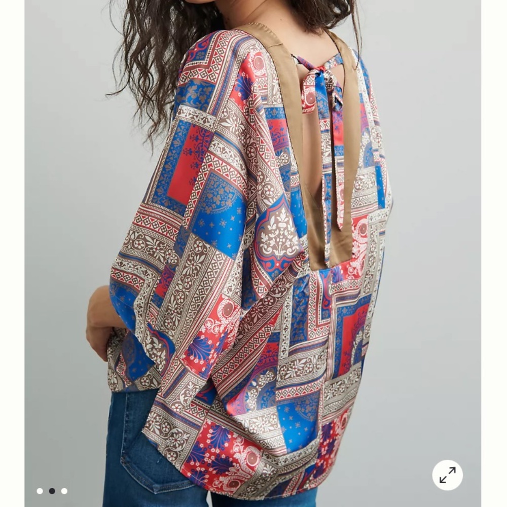 Anthropologie Porridge Felicity Tunic Blouse Size Small - Picture 3 of 6